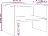 A diagram showing the dimensions of a vidaXL Nachttisch. Produktbild-Vorschau