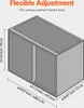 A diagram showing the dimensions of a cabinet organizer. Náhľad obrázku produktu