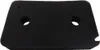 A black foam filter with two circular holes and a small notch on the right side, isolated on a white background. Produktbild-Vorschau