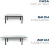 HOME DELUXE - Table de jardin extensible - CASA - Structure Voir les images du produit 5