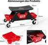 COSTWAY Werkstatthocker Montagehocker mit Rollen, Produktbild-Vorschau 3