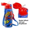 Kinder Trinkflasche Spiderman 600ml Blau Tragegurt Alu Produktbild-Vorschau 3