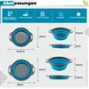 HI NATURE™ Faltbarer Seiher Sieb Set, 2-teilig, Silikon Produktbild-Vorschau 14