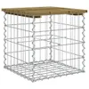 vidaXL Gartenbank aus Gabionen 43x44x42 cm Kiefernholz Produktbild-Vorschau 6