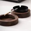 Walnussholz Aschenbecher, Metall-Aschefänger mit 3 Produktbild-Vorschau 3