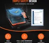 A product image showcasing a digital scale in its case, with accompanying certification documents and feature icons. Voir les images du produit