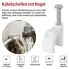 Kabelschelle 8 mm, weiss, 50 Stk Produktbild-Vorschau