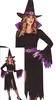 Hexen Halloween Kleid Hut Zauberkunst Mystik Grusel Party Produktbild-Vorschau 1