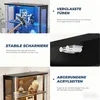 BROTTAR Große runde Vitrine mit 3-farbiger LED-Beleuchtung, Produktbild-Vorschau 6
