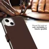 Selencia Bibliothèque en cuir véritable pour l'Apple iPhone Voir les images du produit 2