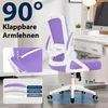Bürostuhl Schreibtischstuhl mit klappbaren Armlehnen & Produktbild-Vorschau 5