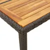 vidaXL Tavolo da giardino con piano in legno nero 90x90x75 Anteprima dell’immagine prodotto 8
