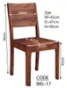 MASSIVMOEBEL24 Stuhl Sheesham 45x47x90 walnuss geölt Produktbild-Vorschau 5