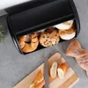 Vilde Brotkasten Brotkorb Brotbehälter aus Stahl schwarz Produktbild-Vorschau 8