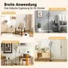 Collage showing a floor lamp in different room settings: living room, bedroom, office, and entryway. Produktbild-Vorschau