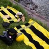 Borussia Dortmund Duschtuch Blockstreifen  70 x 140 cm Produktbild-Vorschau 3