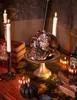 Totenkopf-Dekofigur mit Diamanten Partydeko Halloween Produktbild-Vorschau 3