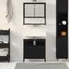 vidaXL Ensemble de meubles de salle de bain avec étagère 2 Voir les images du produit 3