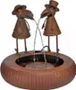 Metall-Brunnen Gartenbrunnen 2 Raben mit Wasserspiel + Produktbild-Vorschau 1