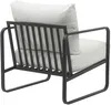CLP Lounger Manea mit Metallgestell weiß Kunstleder Produktbild-Vorschau 5