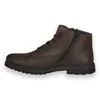 A single brown leather boot shown from the side against a white background. Produktbild-Vorschau
