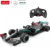 A remote-controlled Mercedes-AMG F1 W11 EQ Performance car and its remote control are displayed against a white background. Produktbild-Vorschau