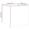 Pflanzkübel 2 Stk. Anthrazit 49x47x46 cm Stahl Produktbild-Vorschau 10