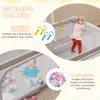 COSTWAY 127x127 cm Laufstall Baby faltbar, Laufgitter mit Produktbild-Vorschau 5