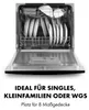 Klarstein Mini-Geschirrspüler für 8 Gedecke, Leiser Produktbild-Vorschau 4