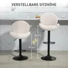 Barhocker 2er Set Höhenverstellbar Drehbar Tresenhocker mit Produktbild-Vorschau 4