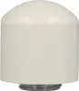 A white cylindrical object with a rounded top, sitting on a gray base. Produktbild-Vorschau