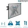 A diagram showing a wall mount for a television, with various specifications and features indicated by icons and text. Produktbild-Vorschau