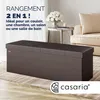 Casaria Banc de rangement brun 115x38x38cm Coffre de Voir les images du produit 2