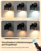 EDISHINE 2er Set Wandleuchte Innen, 350°/90° schwenkbar, Produktbild-Vorschau 2