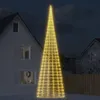 vidaXL Choinka LED na maszt 3000 LED ciepły biały 800 cm Podgląd zdjęcia produktu 2