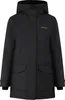 A black parka jacket is shown against a white background. Produktbild-Vorschau