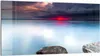 DEQORI Glasbild Echtglas 100x50 cm 'See im Abendlicht' Produktbild-Vorschau 1