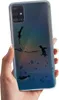 A hand holding a clear phone case with a penguin design on the back. Produktbild-Vorschau