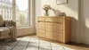 Kommode Kernbuche 127 cm Massivholz-Front 3-türig Sideboard Produktbild-Vorschau 3