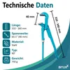 Bituxx® 1 Zoll Eckrohrzange Rohrzange Wasserpumpenzange Produktbild-Vorschau 5
