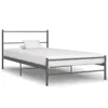 vidaXL Rama łóżka szary metal 100 × 200 cm Podgląd zdjęcia produktu 7