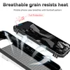 A disassembled mobile phone case with arrows indicating airflow, suggesting breathability. Produktbild-Vorschau