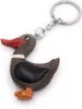 Onwomania Porte-clés en bois Canard Colvert Oie Oiseau Voir les images du produit 1
