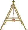 Mega Holz Basic Kinderschaukel aus Kiefer Holz Outdoor - Produktbild-Vorschau 4