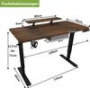 A diagram showing the dimensions of a standing desk. Náhľad obrázku produktu