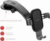 A black car phone holder with descriptive text and icons highlighting its features. Náhľad obrázku produktu