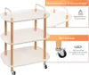 CMYbabee Servierwagen Barwagen Beistellwagen Wagen Mit 3 Produktbild-Vorschau 3