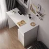 Moderner weißer Computertisch im Loft-Stil mit Produktbild-Vorschau 2