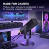 Microphone de table FIFINE AM8 Dynamic RGB XLR/USB - Noir Voir les images du produit 6