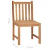 vidaXL Chaises de jardin 8 pcs. Bois massif teck Voir les images du produit 8